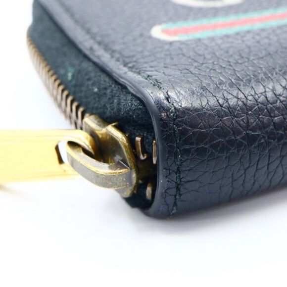 Gucci Around Zip Coin Case Leather Wallet - Picture 6 of 12